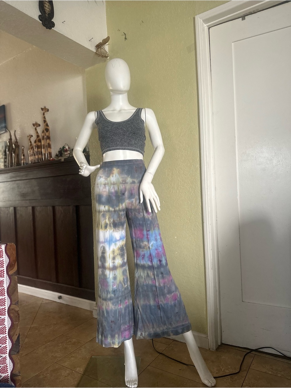 Ripley rader Tie-Dye Wide Leg Pants - Gray Multicolor